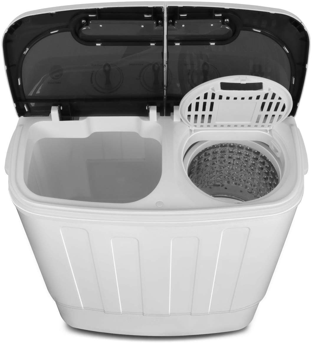 SUPER DEAL Portable Compact Mini Twin Tub Washing Machine SUPER DEAL Portable Compact Mini Twin Tub Washing Machine